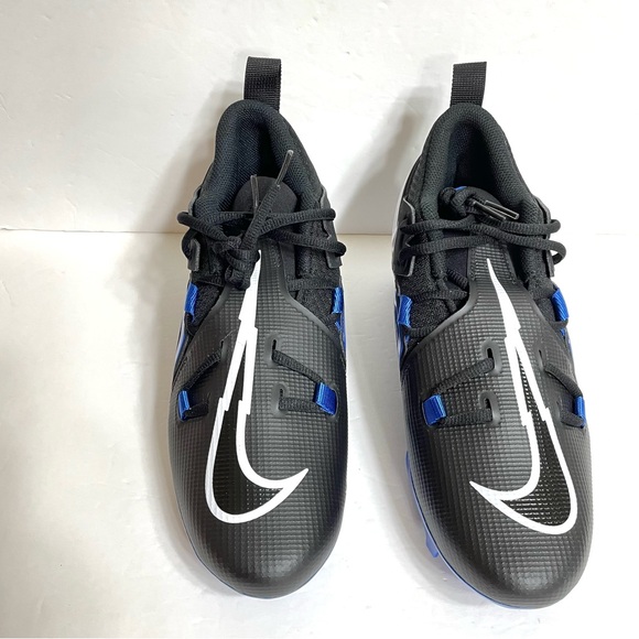 Nike Alpha Menace Pro 3 Football Cleats Sizes 8.5, 10 & 13 CT6649-007 Black Blue - Picture 2 of 6